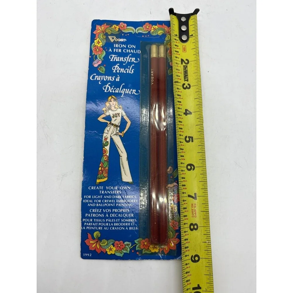 Vogart Iron On Transfer Pencils #1992 Embroidery Pattern Tracing Pencils Pack